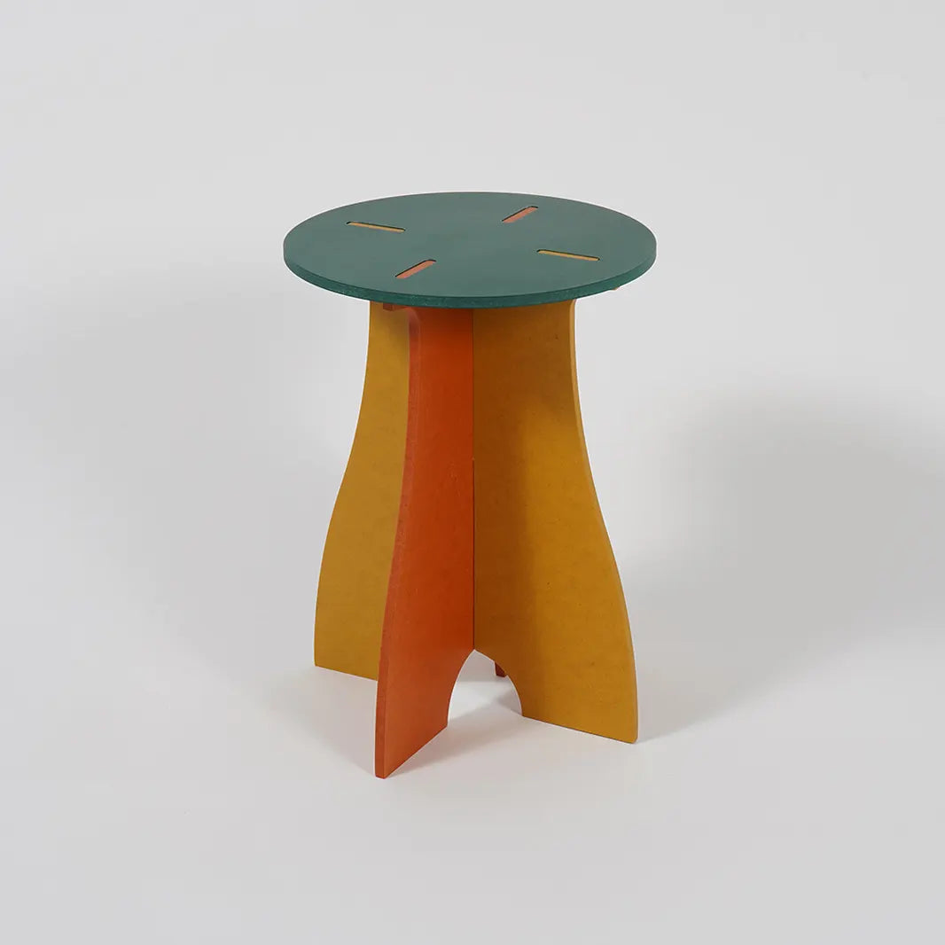 VIVIDNESS Assembled Stool GREEN