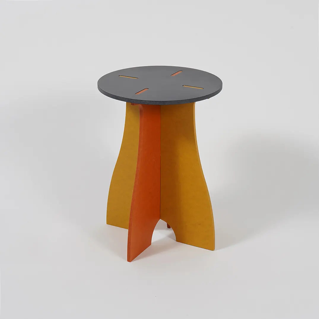 VIVIDNESS Assembled Stool GRAY