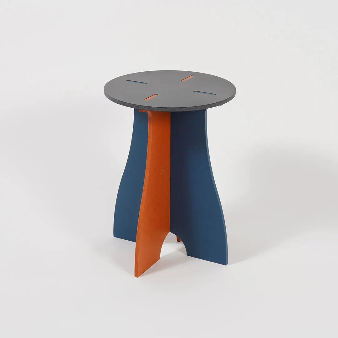 VIVIDNESS Assembled Stool GRAY