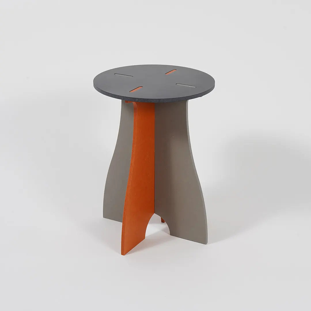 VIVIDNESS Assembled Stool GRAY