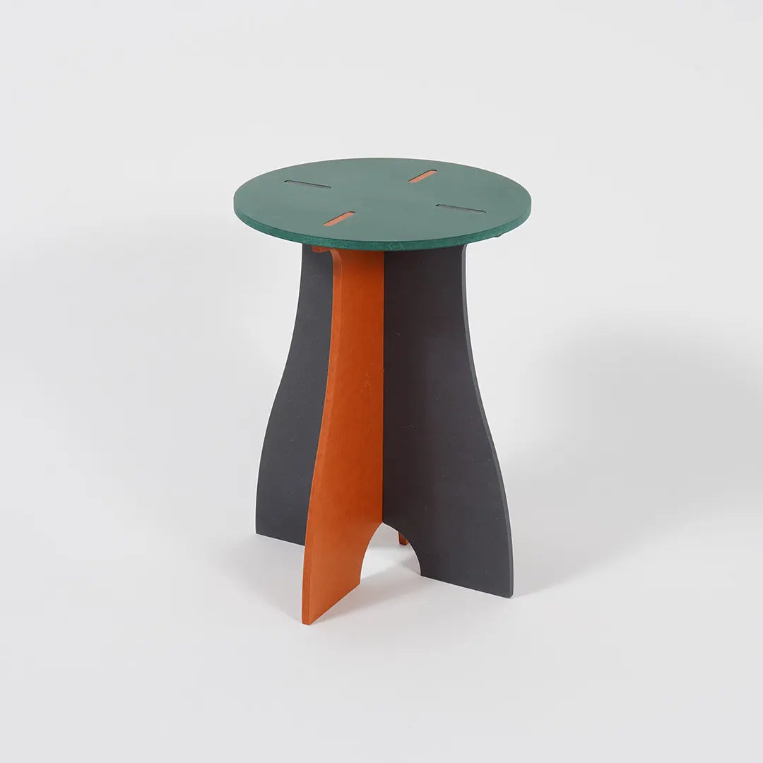 VIVIDNESS Assembled Stool GREEN