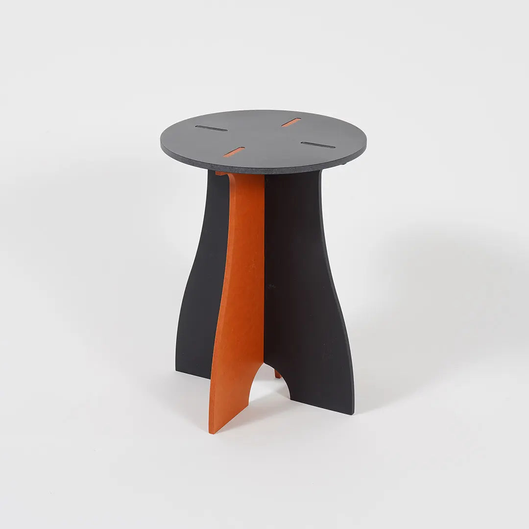 VIVIDNESS Assembled Stool GRAY