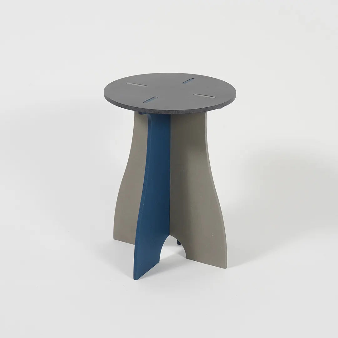 VIVIDNESS Assembled Stool GRAY